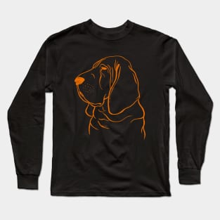 Bloodhound (Pale Yellow and Orange) Long Sleeve T-Shirt